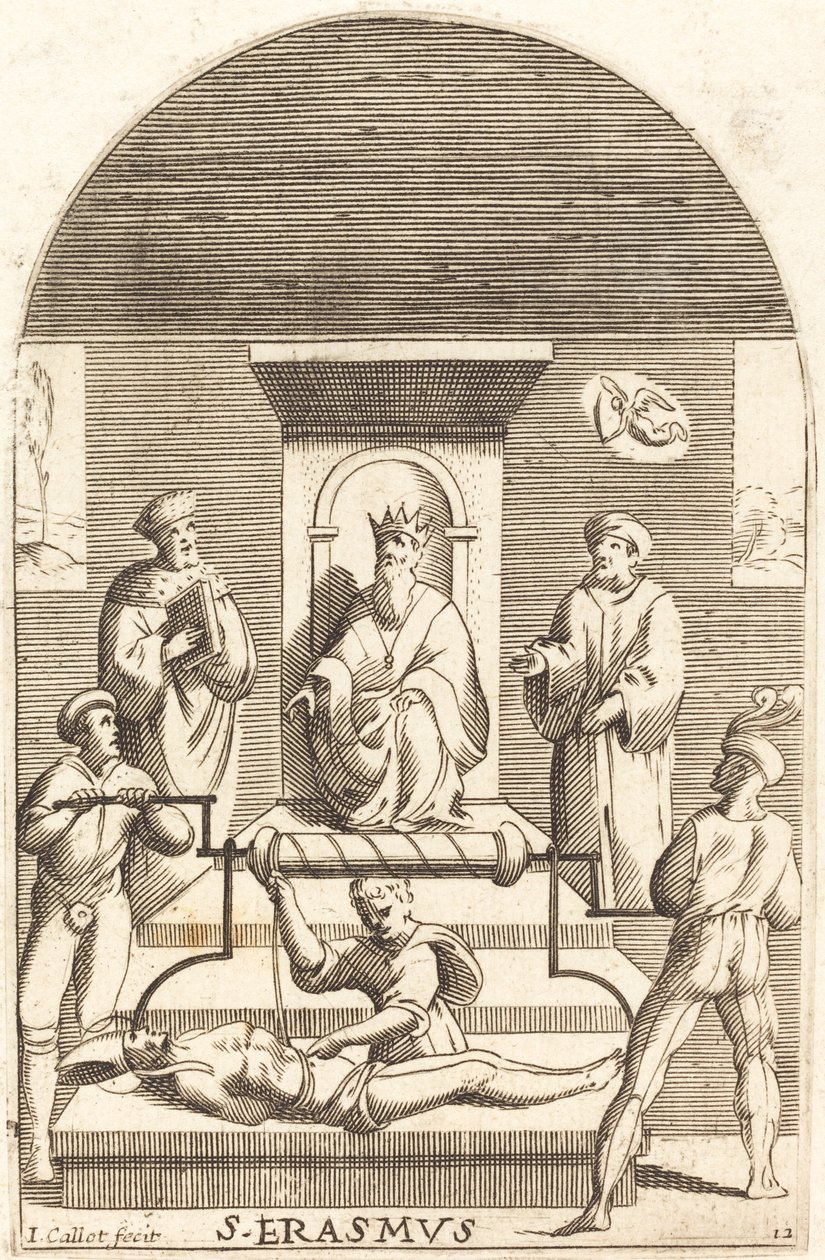 Umučení svatého Erasma, 16081611. od Jacques Callot