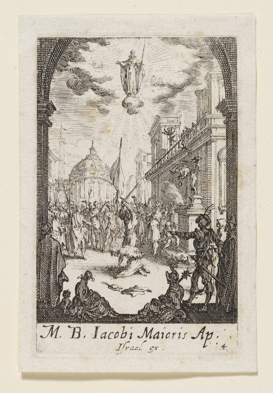 Mučednictví svatého Jakuba Většího (M. B. Jacobi Maioris) od Jacques Callot