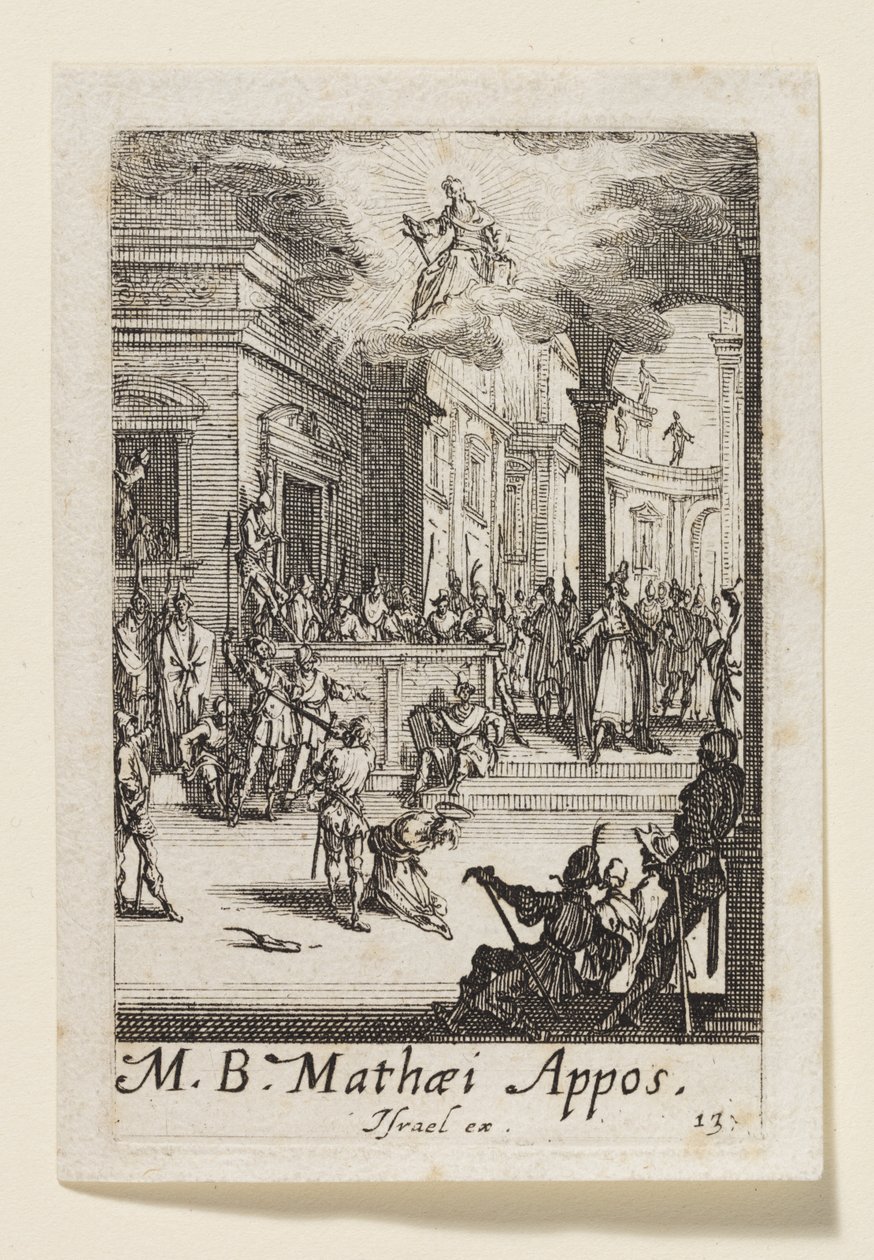 Umučení svatého apoštola Matouše (M.B. Mathaei Appos.) od Jacques Callot