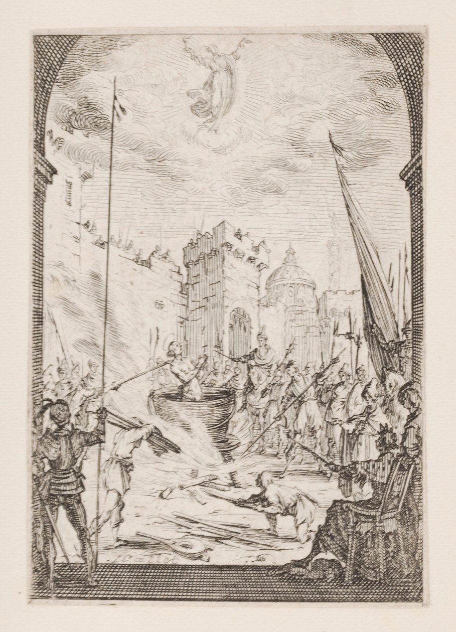 Umučení svatého Jana Evangelisty, č.p. 2 z Umučení apoštolů od Jacques Callot