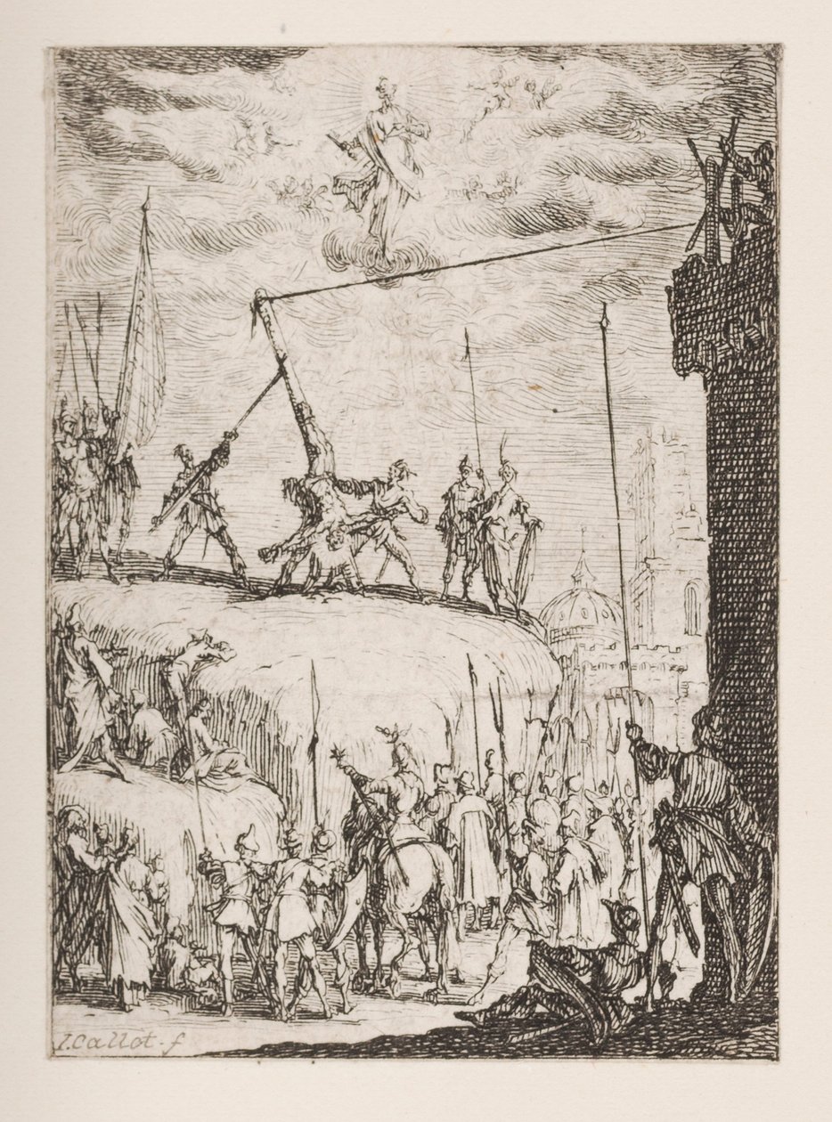 Umučení svatého Petra, č.p. 4 z Umučení apoštolů od Jacques Callot