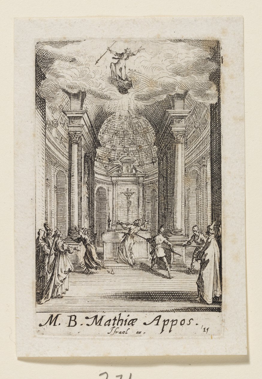 Apoštol Matouš (Mathiae Appos.) od Jacques Callot