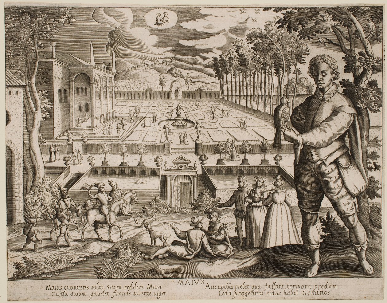 Květen, ze série „Měsíce“ od Jacques Callot