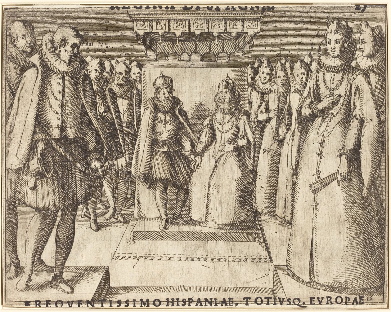 Markéta Rakouská a Filip III od Jacques Callot