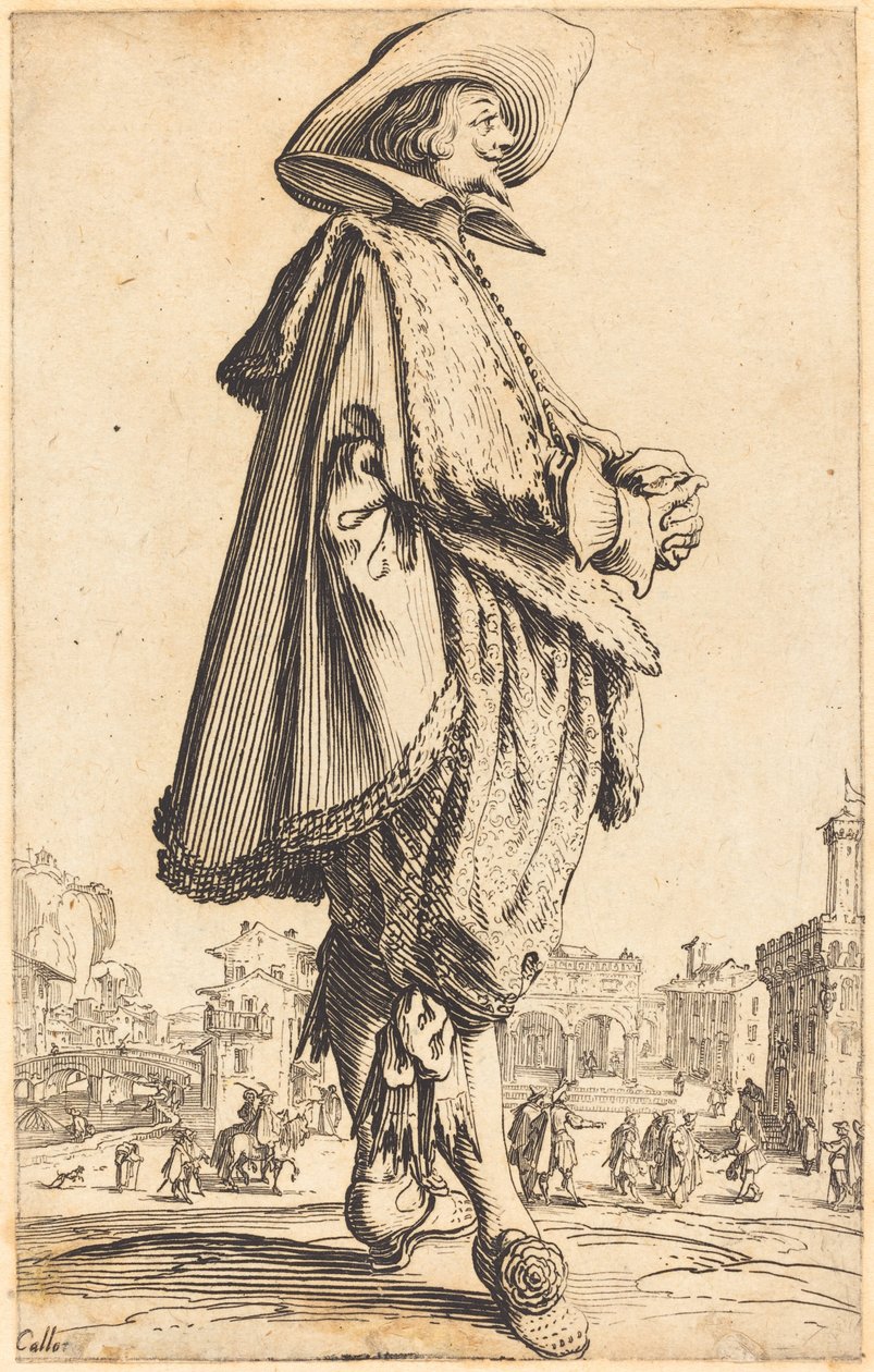 Ušlechtilý muž se sepjatýma rukama od Jacques Callot