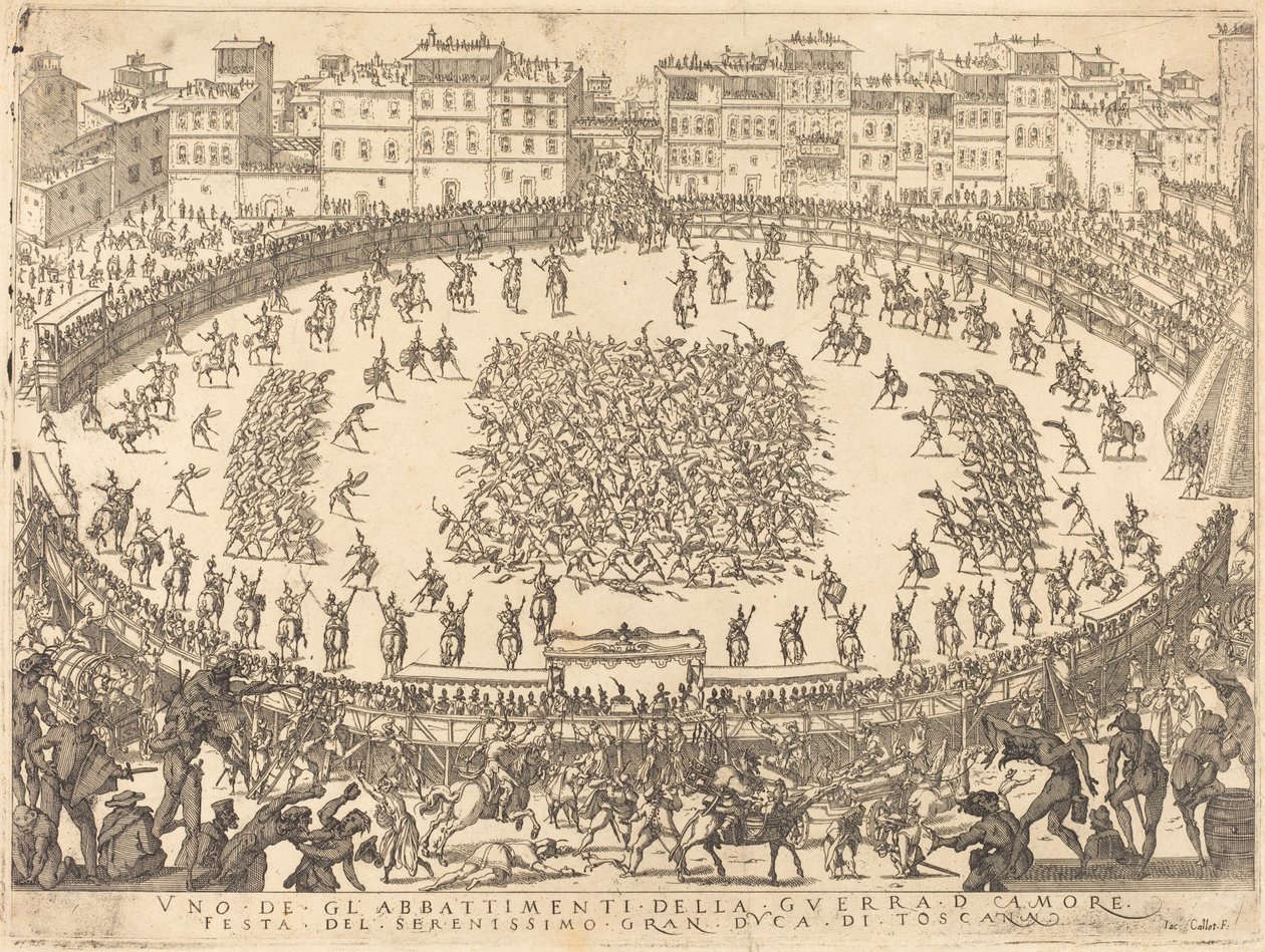 Jeden z pěších bojů, 1616. od Jacques Callot