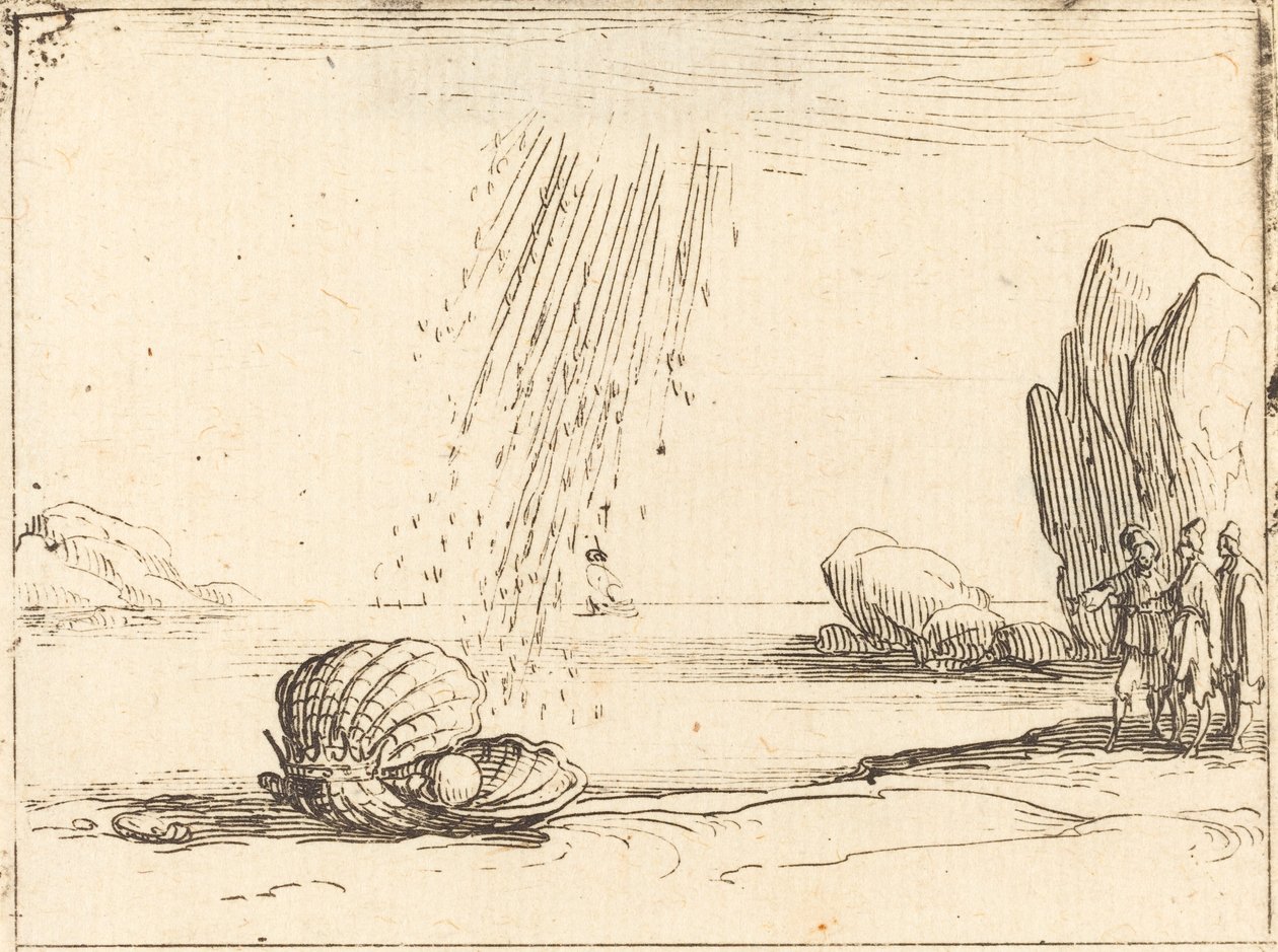 Ústřice s perlou od Jacques Callot