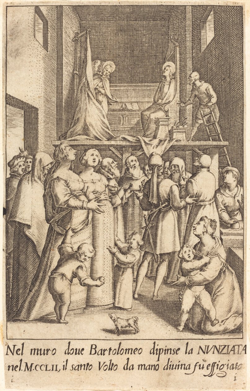 Obraz Zvěstování od Jacques Callot