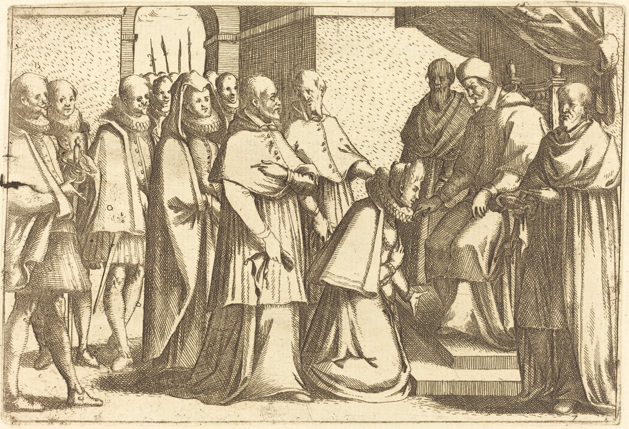 Papežská audience od Jacques Callot