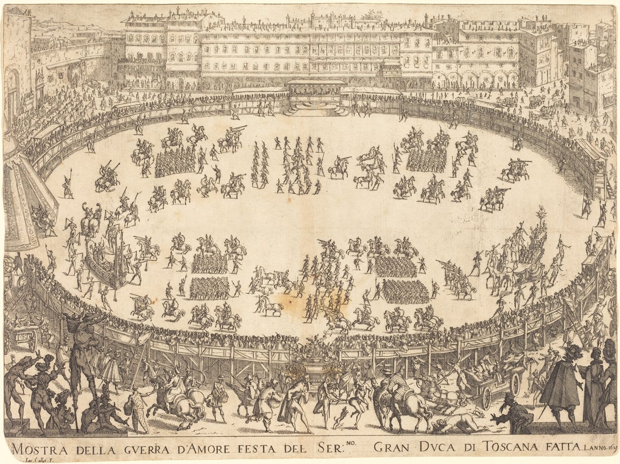 Průvod v amfiteátru od Jacques Callot