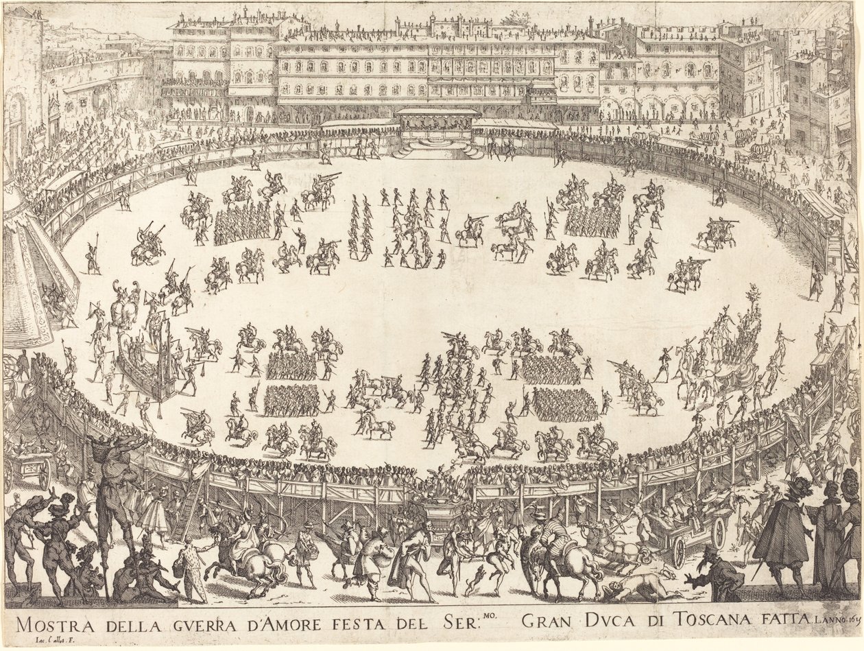 Průvod v amfiteátru od Jacques Callot