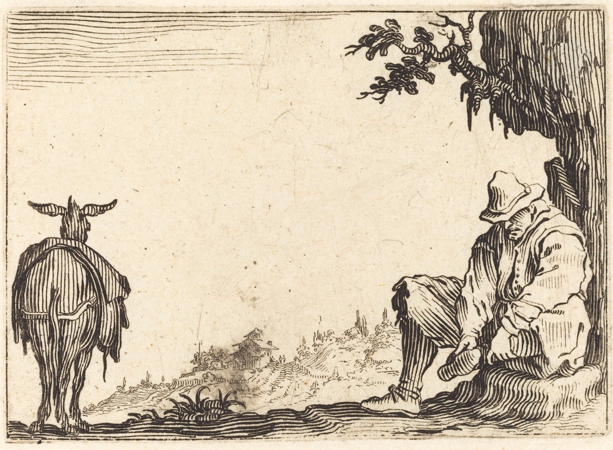 Rolník Zouvat Botu od Jacques Callot