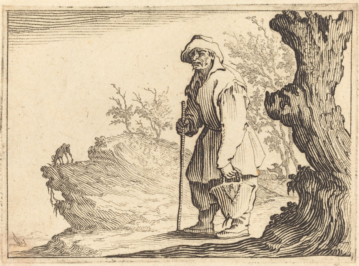 Sedlák s pytlem od Jacques Callot