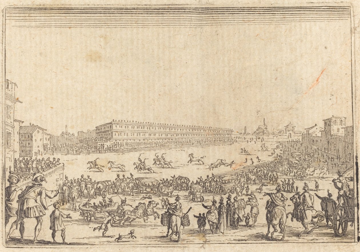 Piazza u Porta al Prato od Jacques Callot
