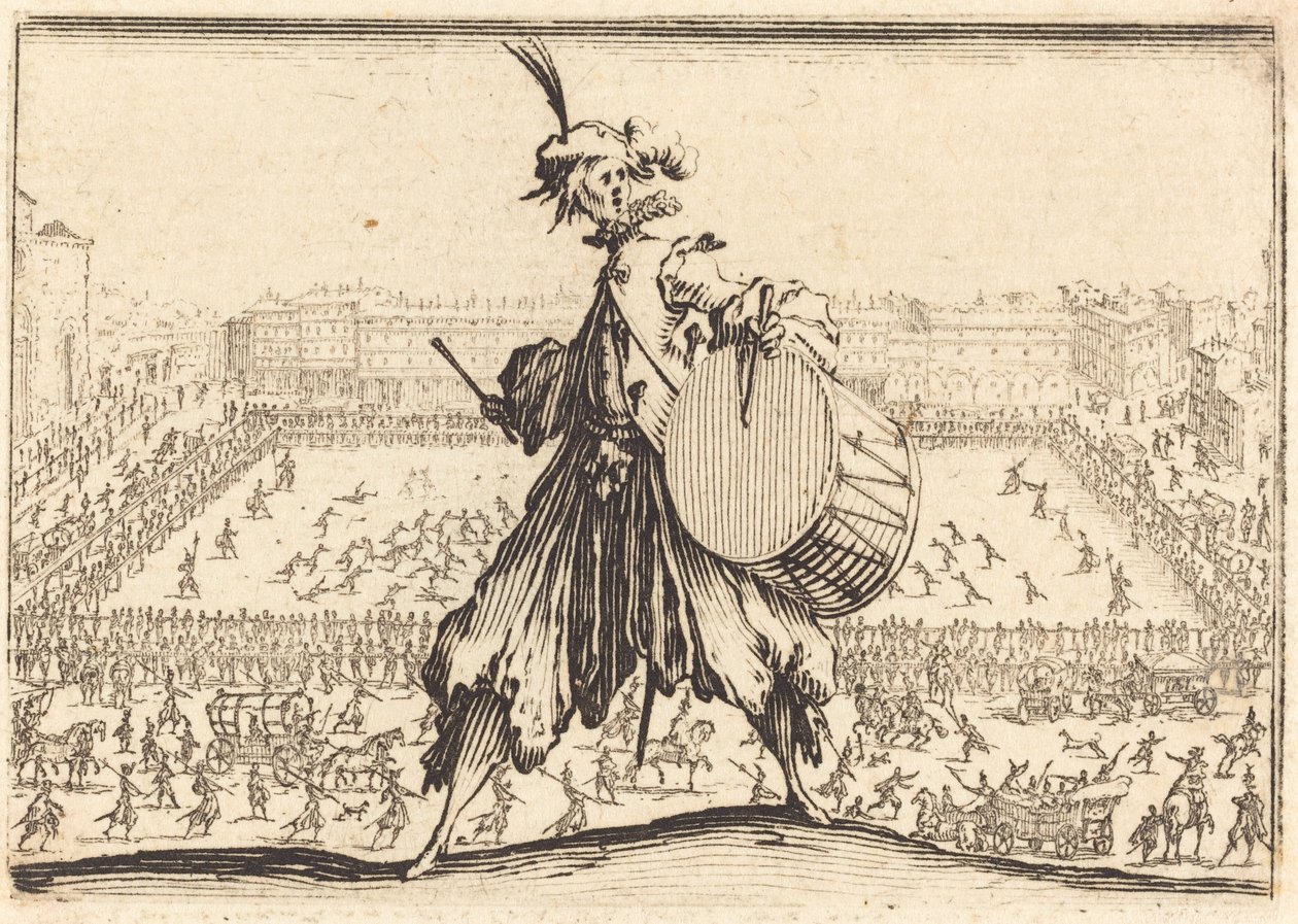 Piazza Santa Croce, Florencie, c. 1617. od Jacques Callot
