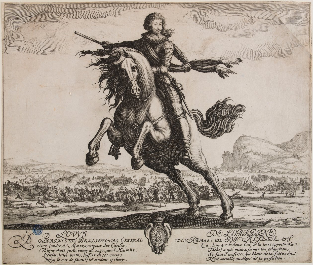 Portrét prince z Phalsbourgu (Lieure 505, Meaume 508) od Jacques Callot