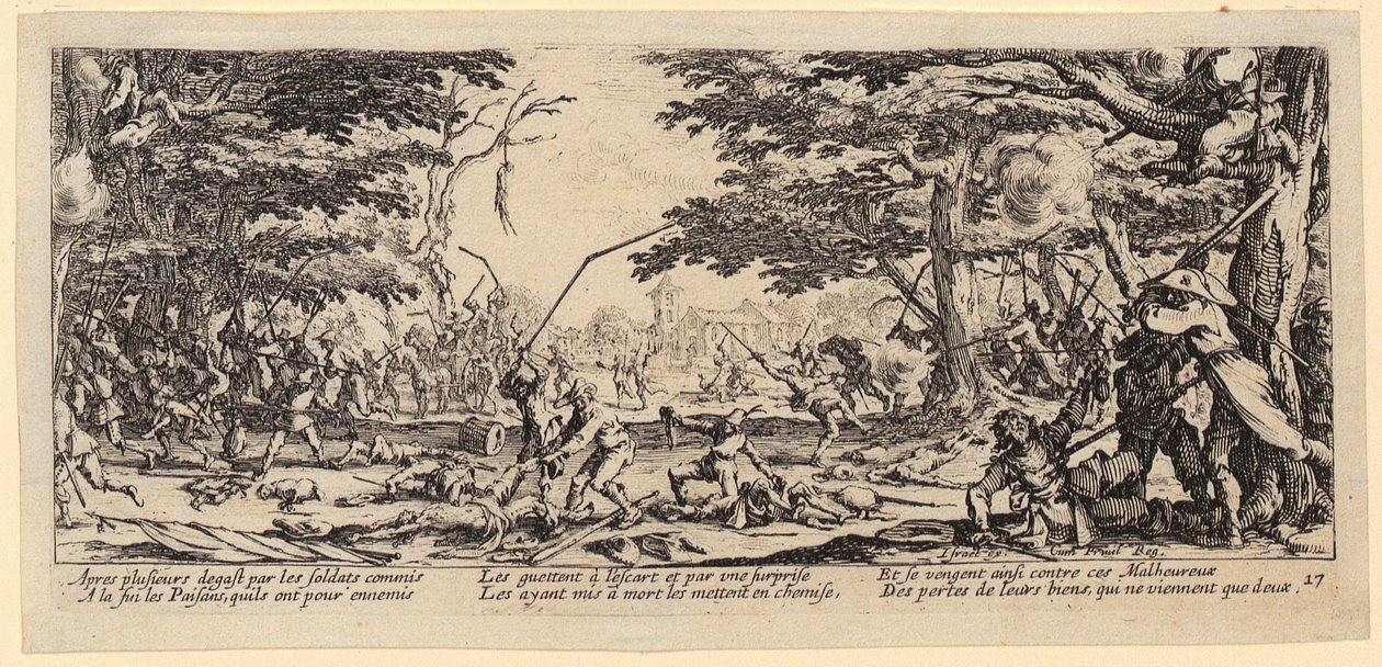 Pomsta rolníků, 17. díl série „Hrůzy války“ od Jacques Callot