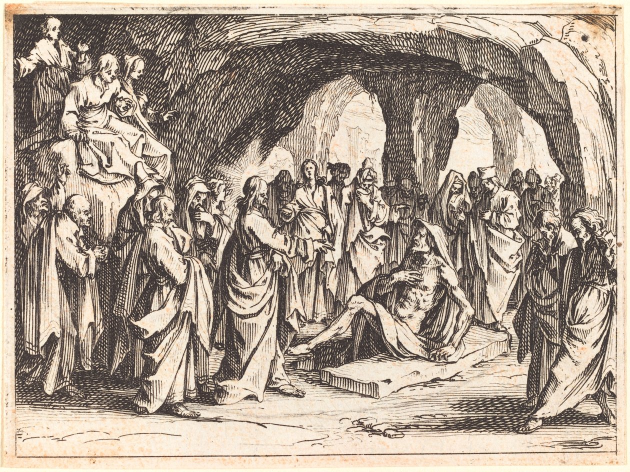 Vzkříšení Lazara od Jacques Callot