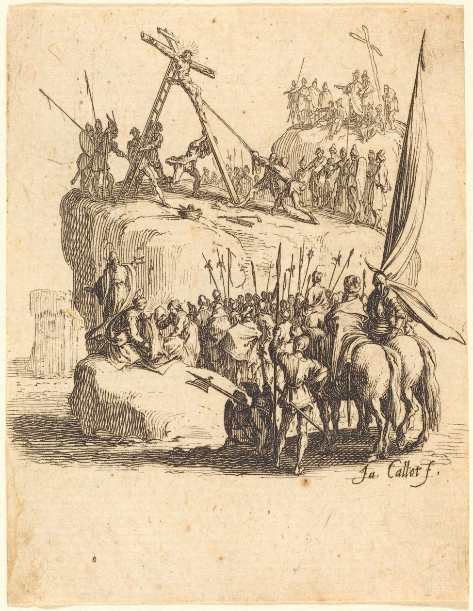 Vzkříšení kříže od Jacques Callot