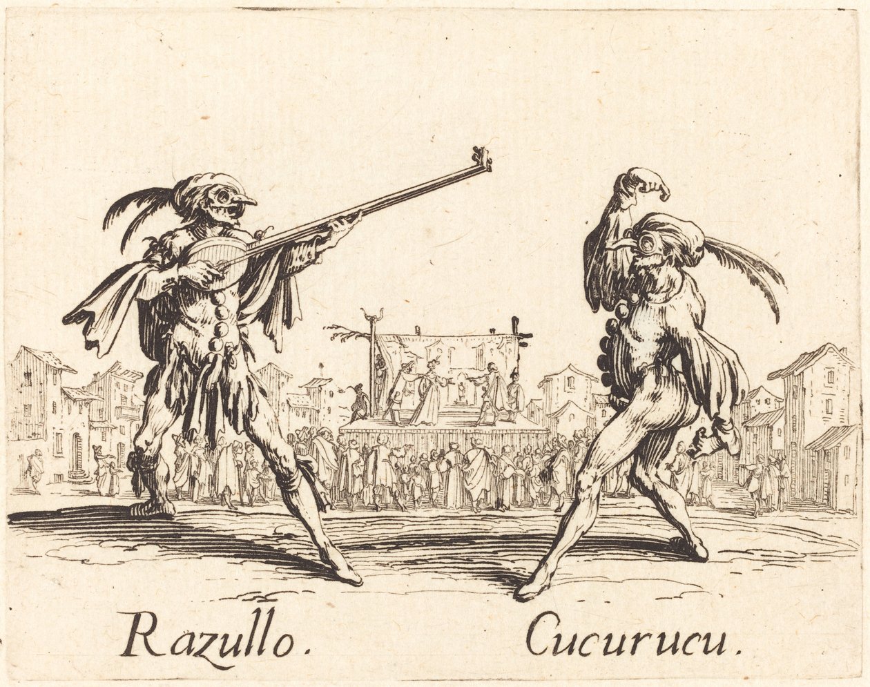 Razullo a Cucurucu od Jacques Callot