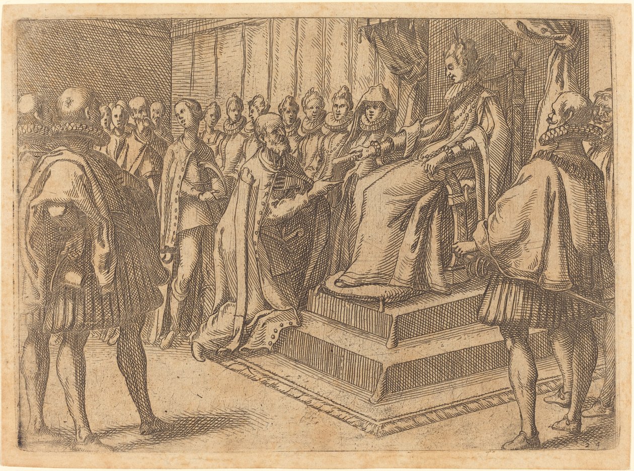 Přijetí vyslance Polska od Jacques Callot