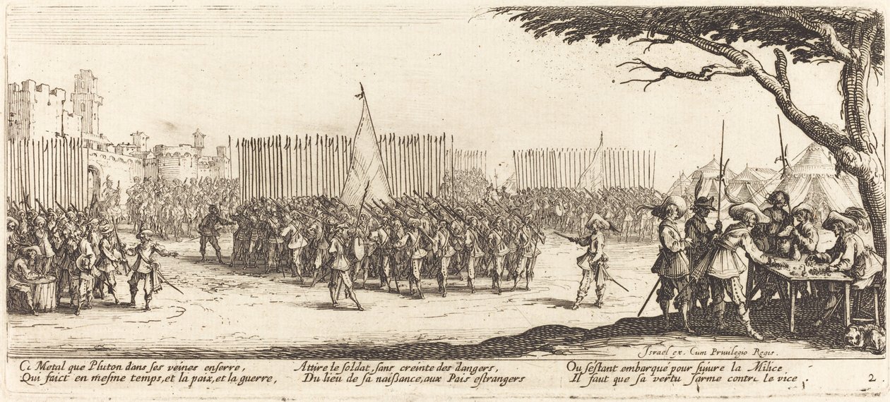 Nábor vojáků od Jacques Callot