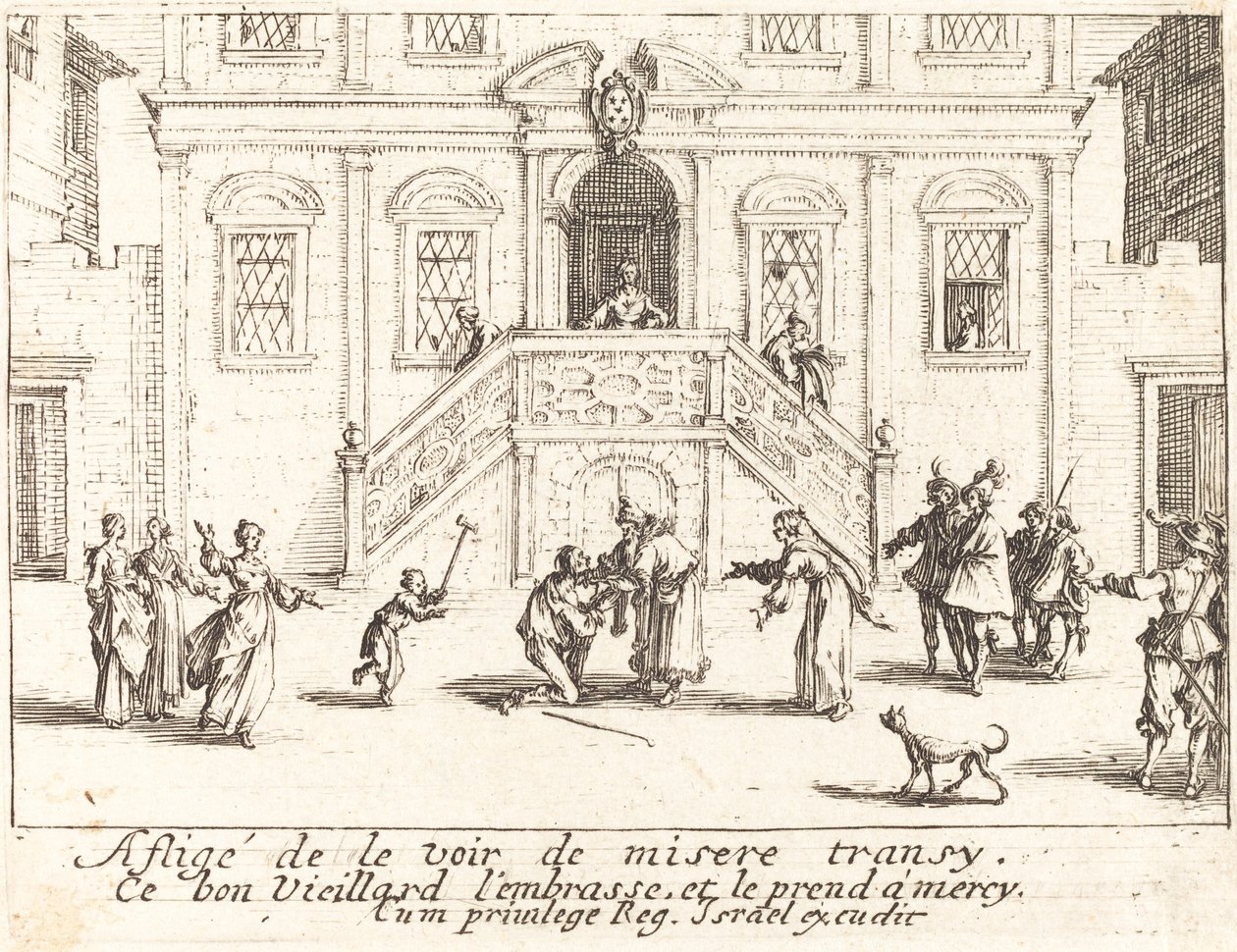 Návrat marnotratného syna od Jacques Callot