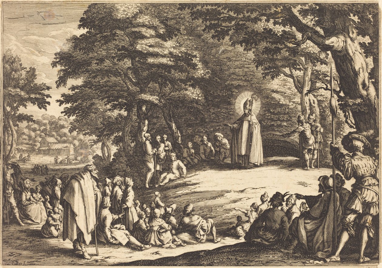 Svatý Amand od Jacques Callot