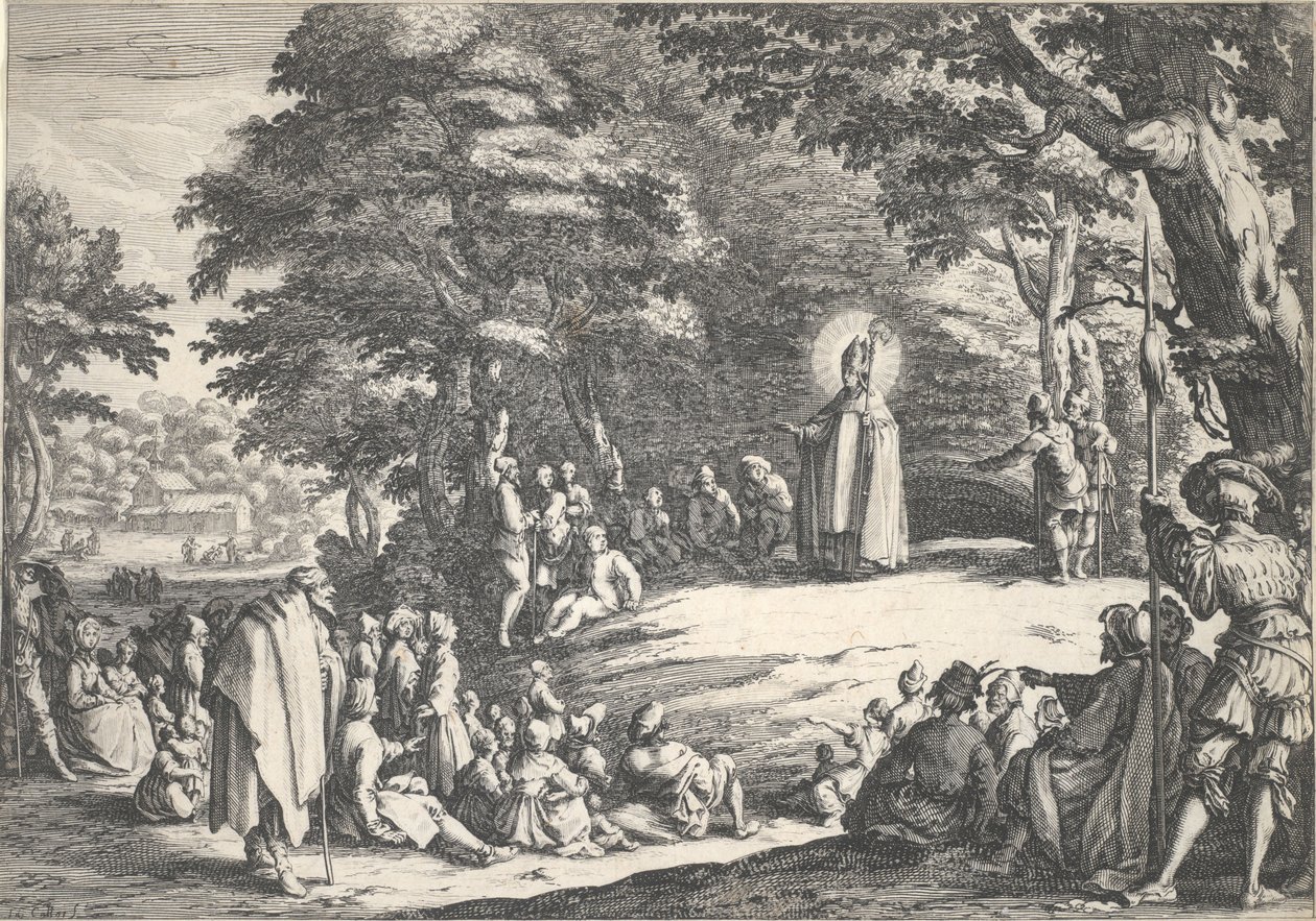 Svatý Amand od Jacques Callot