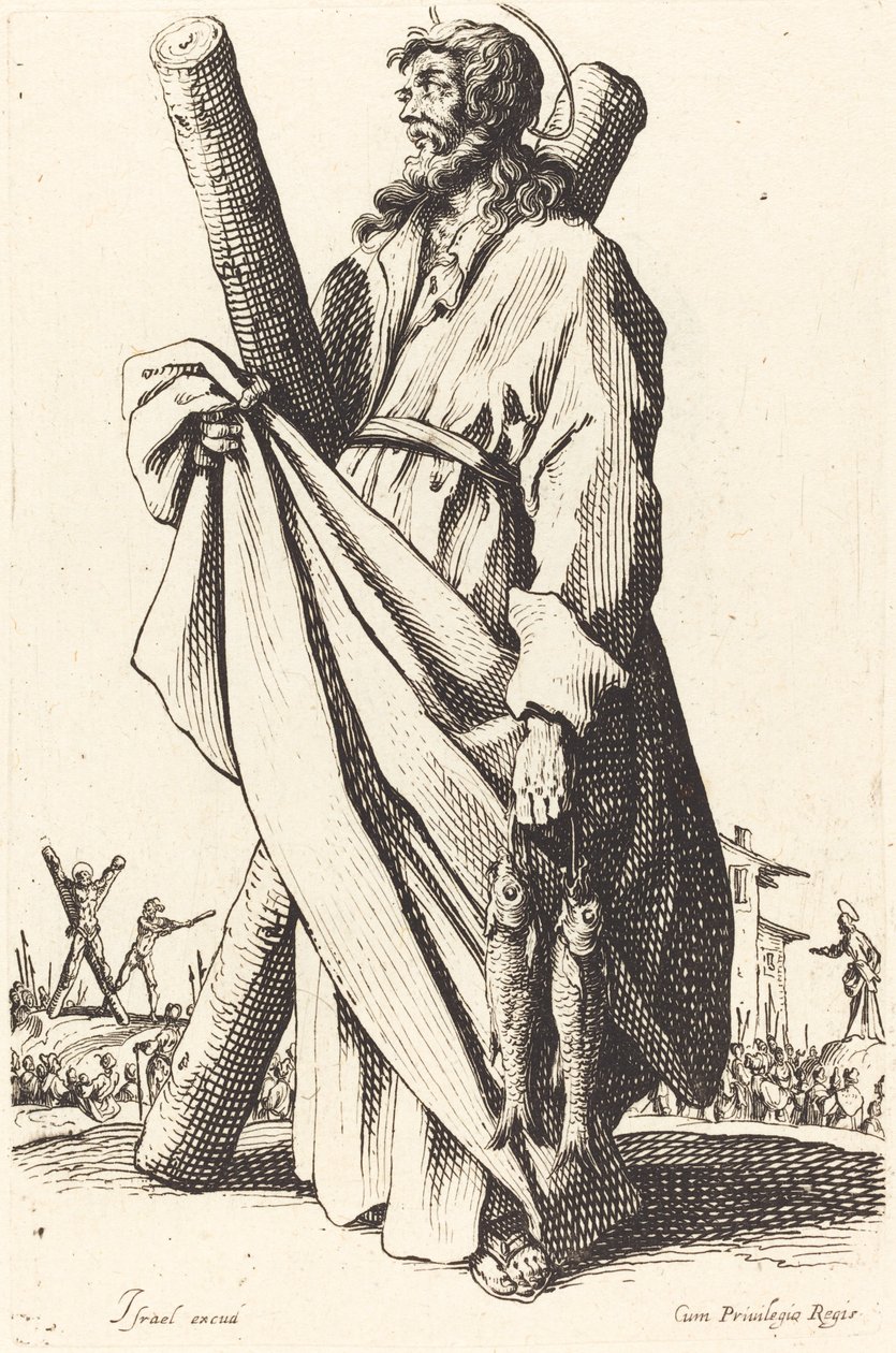 Svatý Ondřej od Jacques Callot