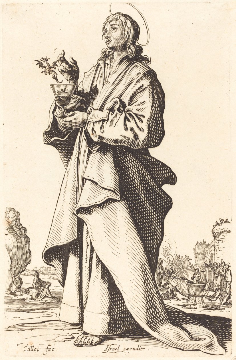 Saint John the Evangelist, publikoval 1631. od Jacques Callot