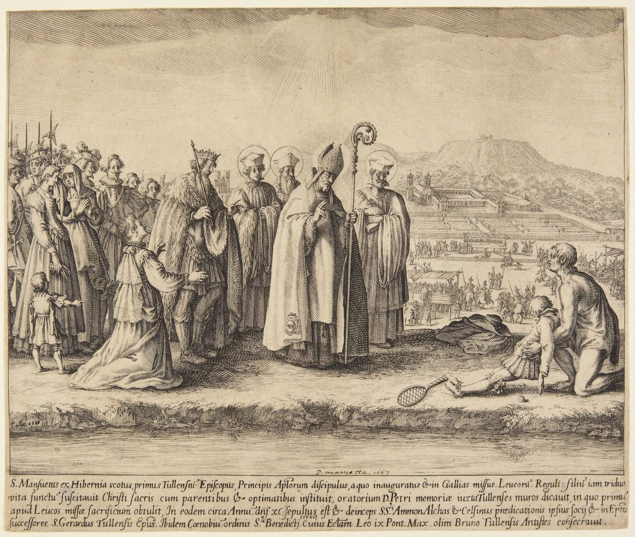 Svatý Mansuy od Jacques Callot