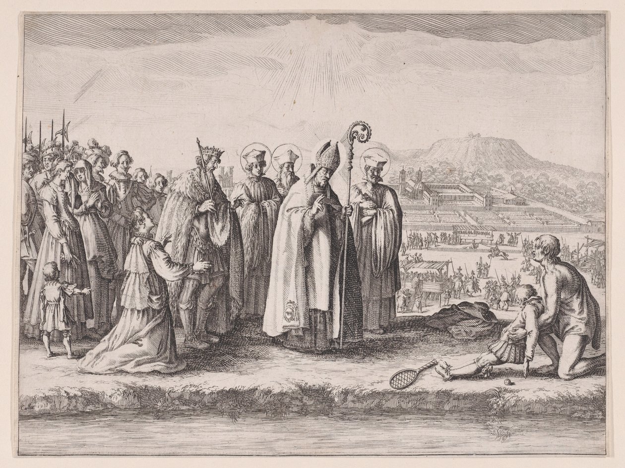 Saint Mansuy, hra známá také pod názvem Saint Mansuet nebo La Raquette (Saint Mansuy, hra známá také pod názvem Saint Mansuet nebo La Raquette) od Jacques Callot