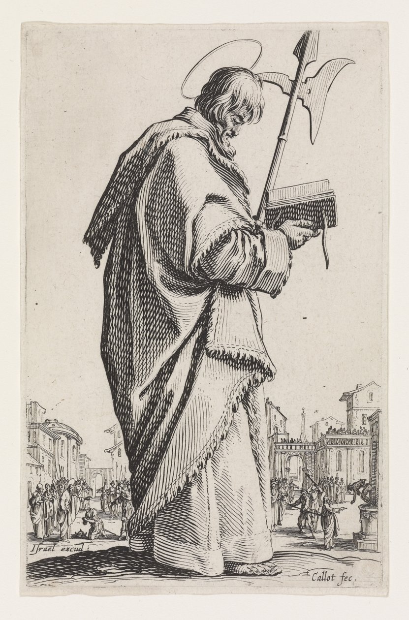 Svatý Matyáš z Les Grands Apôtres (Velcí apoštolové), 1631 od Jacques Callot