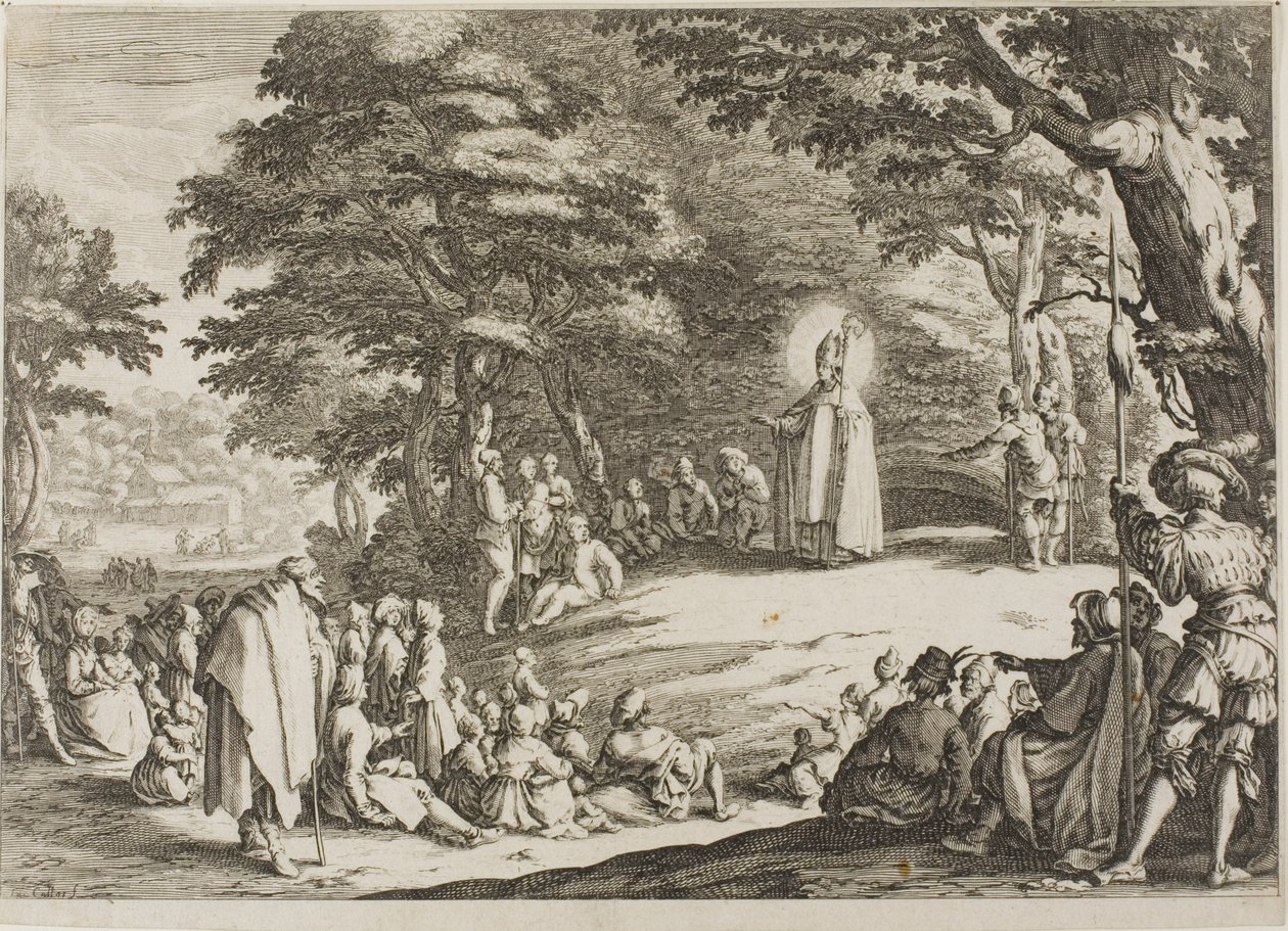 Mikulášské kázání od Jacques Callot