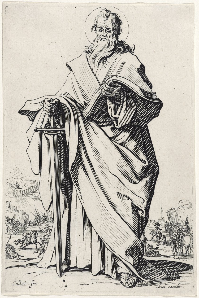 Svatý Pavel z Les Grands Apôtres (Velcí apoštolové), 1631 od Jacques Callot