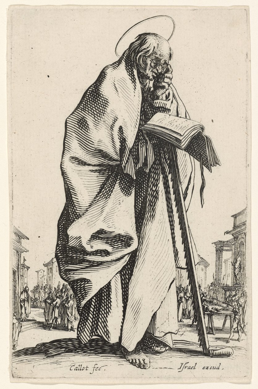 Saint Simon z Les Grands Apôtres (Velcí apoštolové), 1631 od Jacques Callot