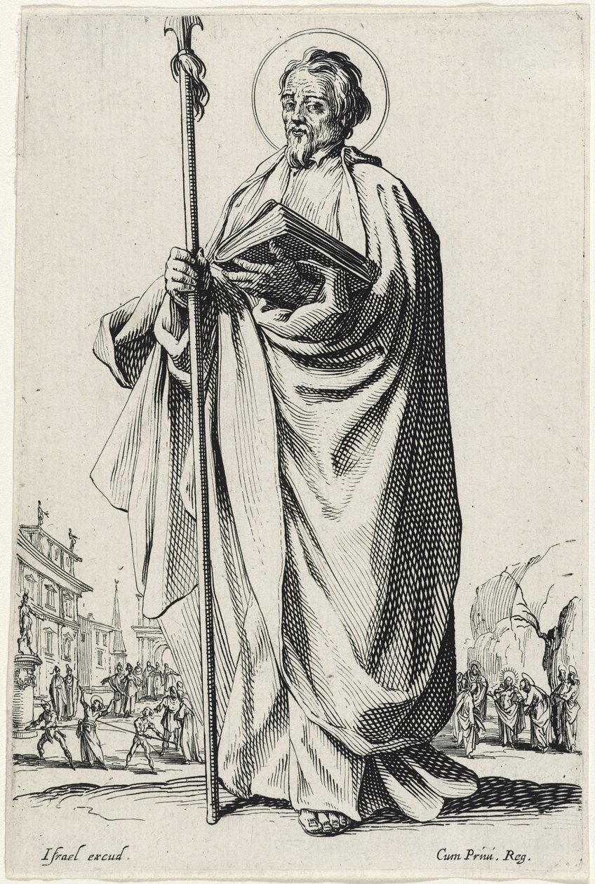 Svatý Tomáš z Les Grands Apôtres (Velcí apoštolové), 1631 od Jacques Callot