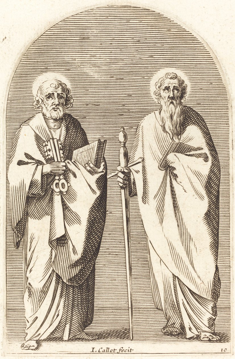 Svatí Petr a Pavel od Jacques Callot