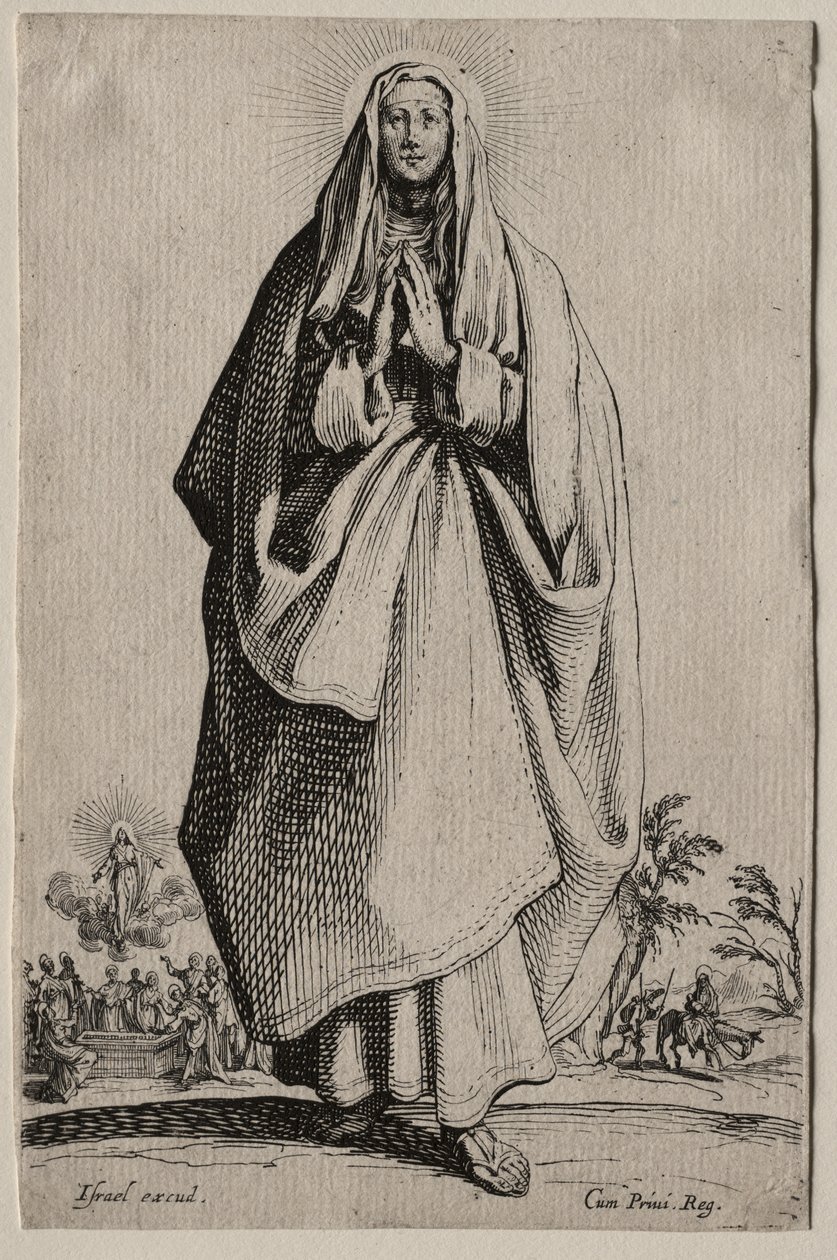 Svatí Panny Marie od Spasitele Icons/Les Grands Apôtres (Velcí apoštolové): La Sainte Vierge (Svatá Panna) od Jacques Callot