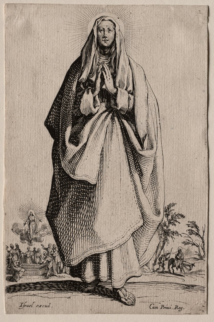 Svatí Panny Marie od Spasitele Icons/Les Grands Apôtres (Velcí apoštolové): La Sainte Vierge (Svatá Panna) od Jacques Callot