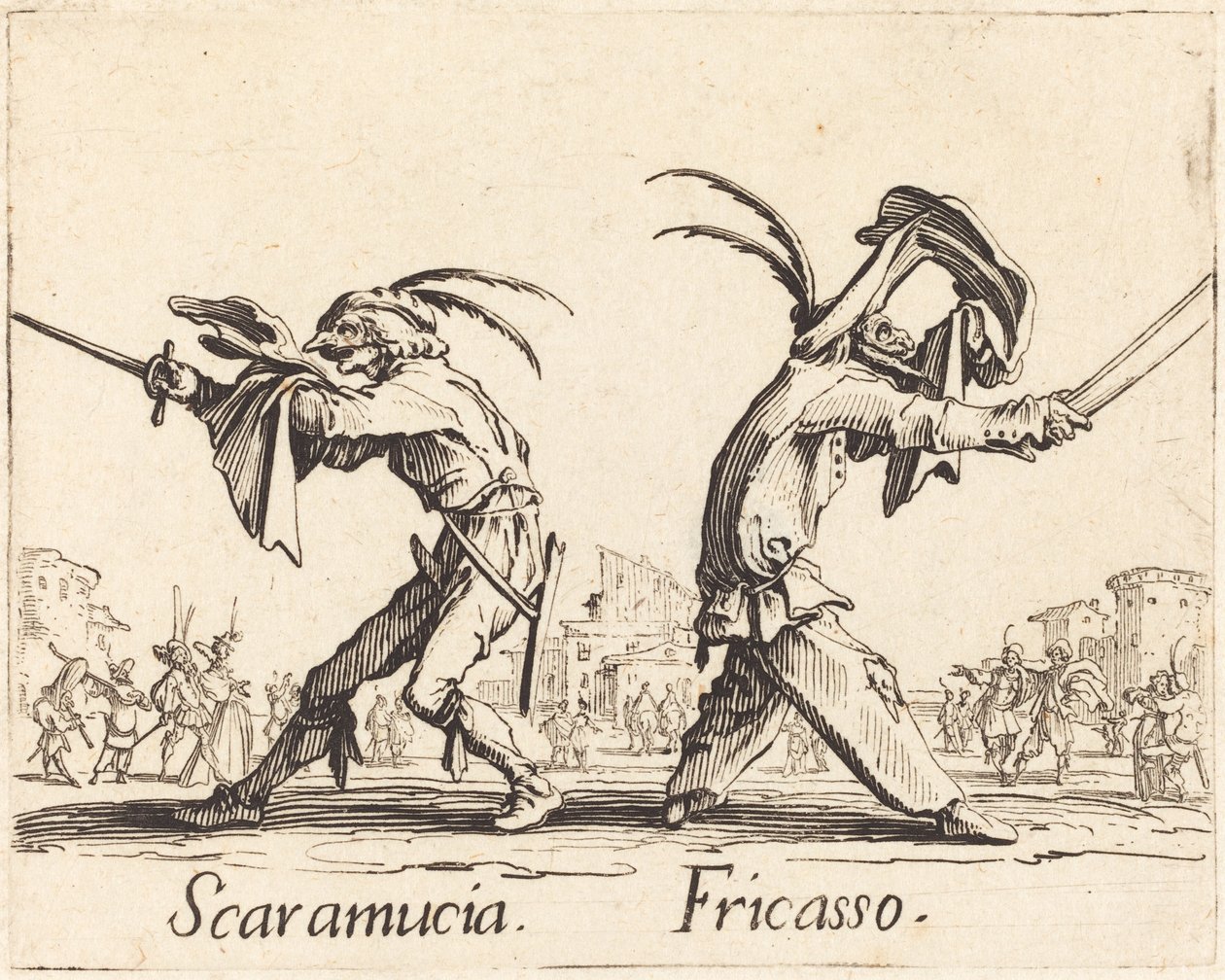 Scaramucia a Fricasso od Jacques Callot