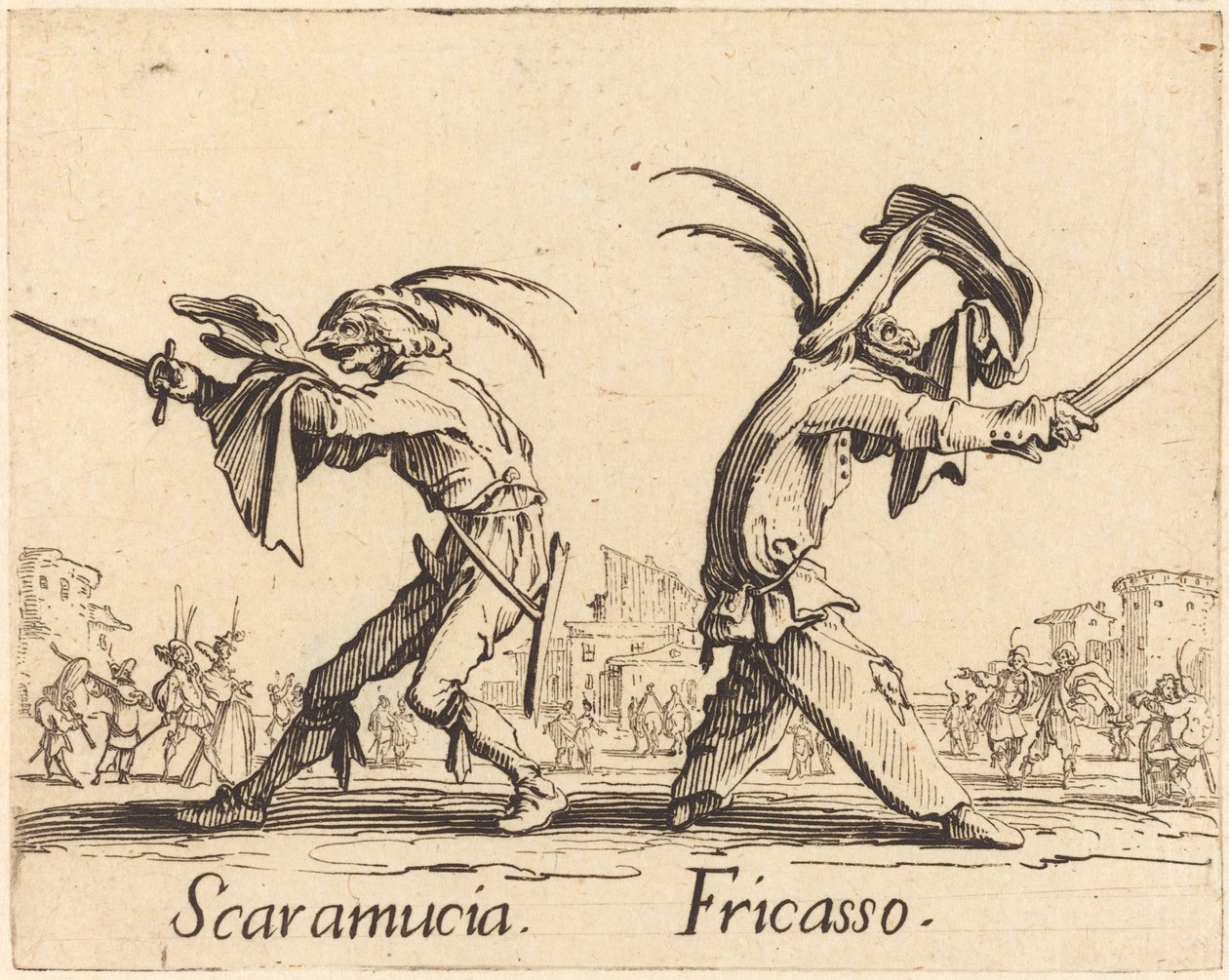 Scaramucia a Fricasso od Jacques Callot