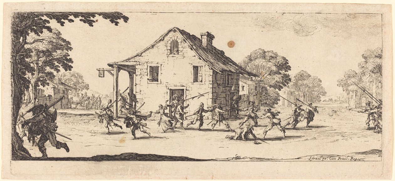 Scéna drancování od Jacques Callot