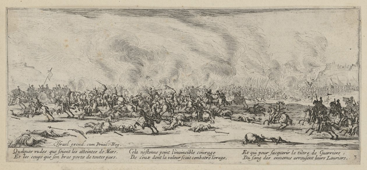 Bitva, 3. díl série „Hrůzy války“ od Jacques Callot