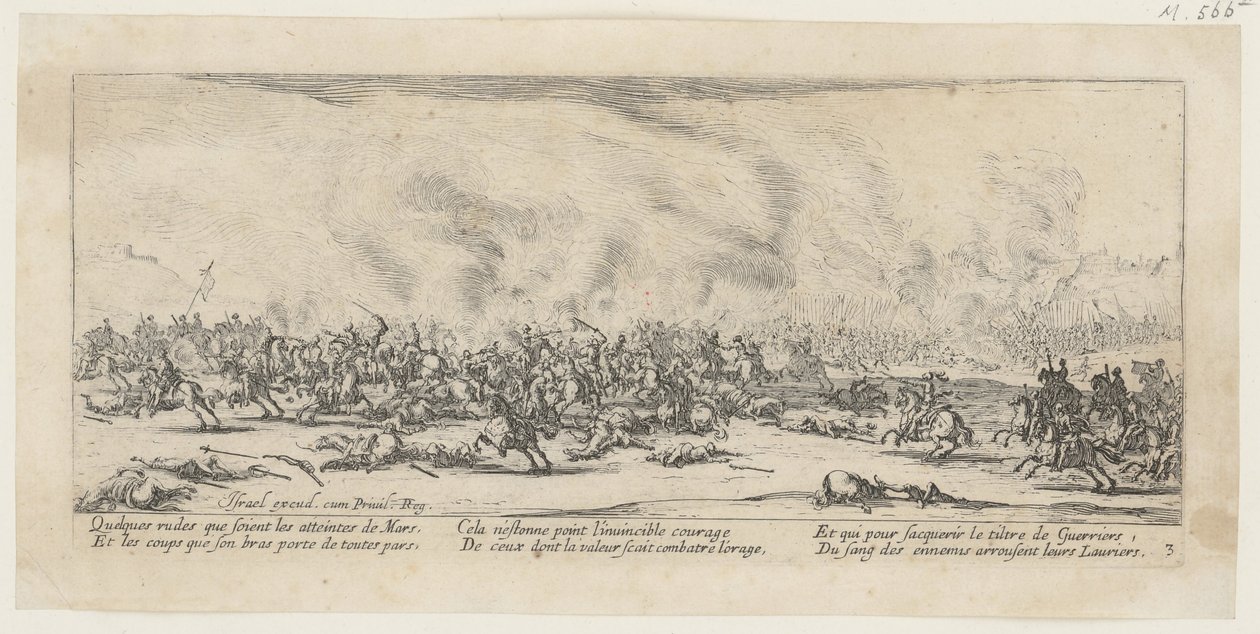 Bitva, 3. díl série „Hrůzy války“ od Jacques Callot
