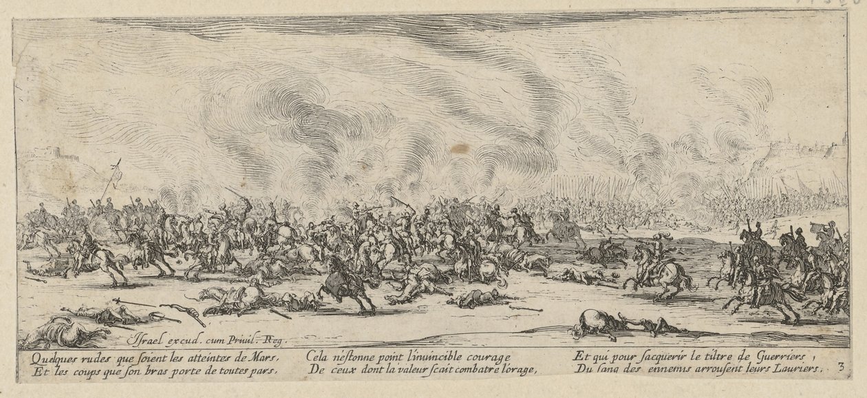 Bitva, 3. díl série „Hrůzy války“ od Jacques Callot