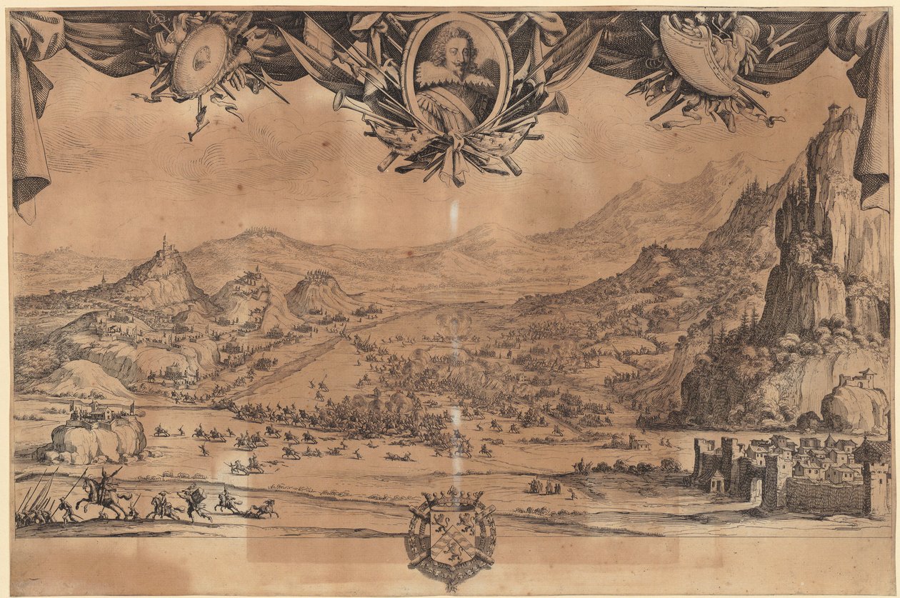 Bitva u Avigliana od Jacques Callot