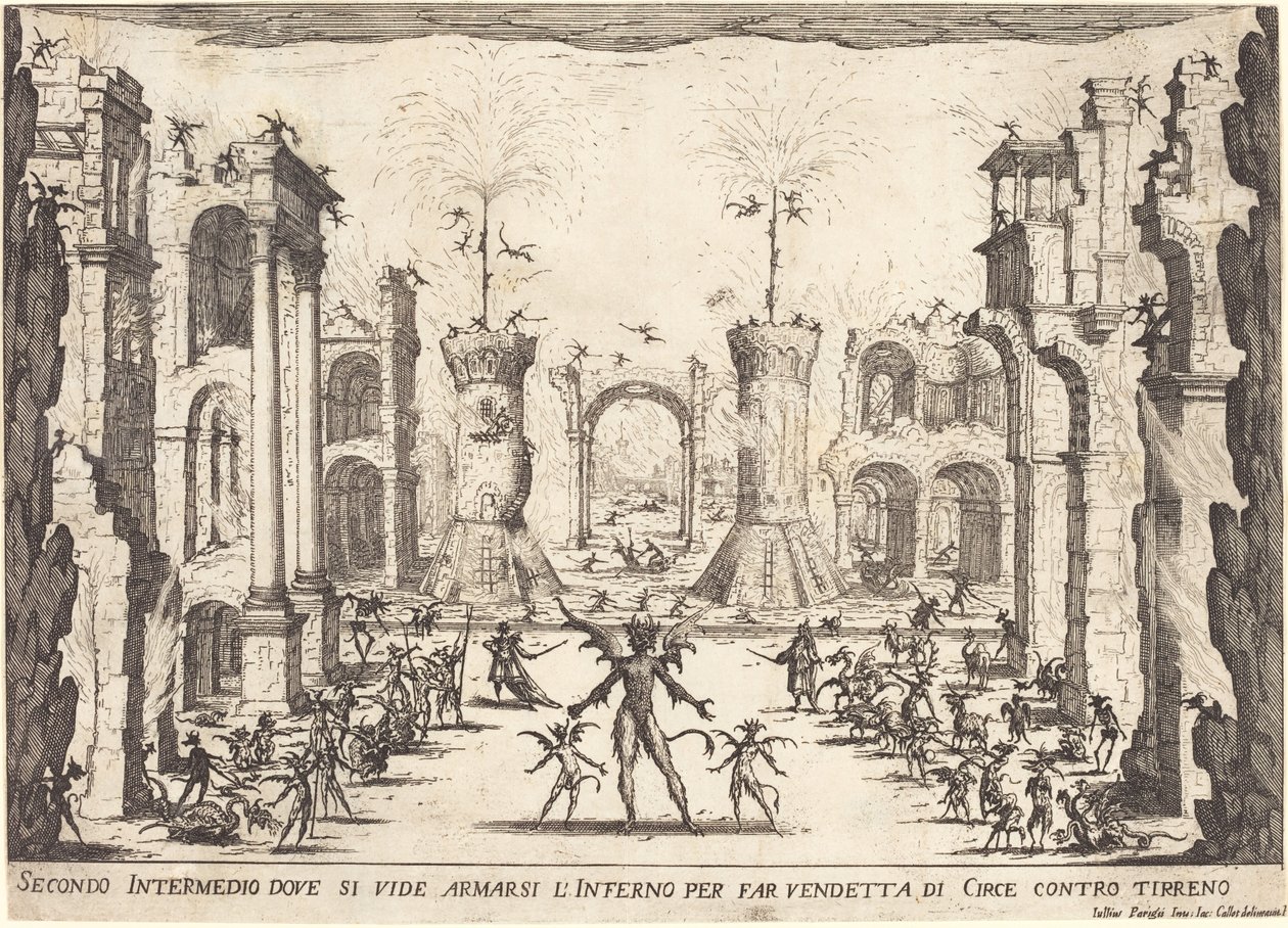 Druhé intermezzo, 1617. od Jacques Callot