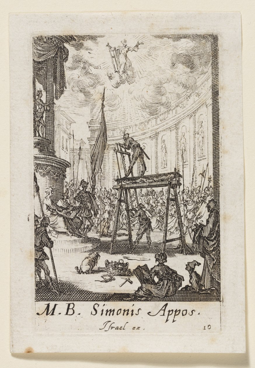 Apoštol Šimon (Simonis Appos.) od Jacques Callot